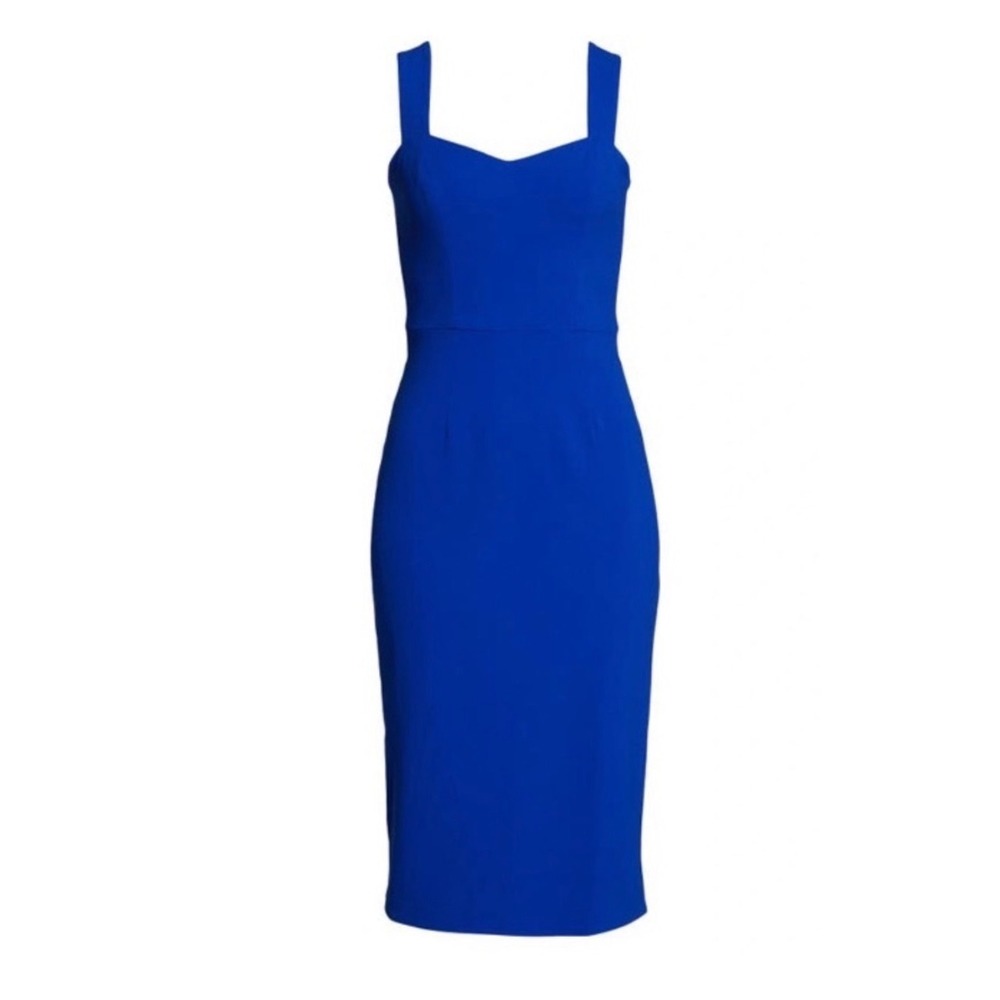 Dress the Population Nicole Sweetheart Midi Sheath Dress Size Medium